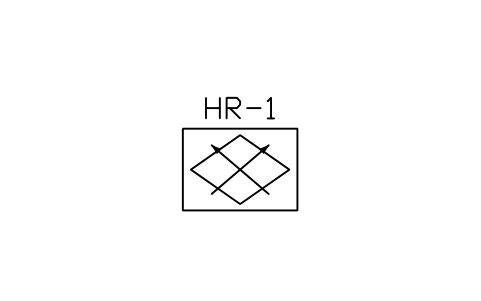 Vorschau des Symbols Plate heat recovery exchanger, Block HV_HRV_PLATE