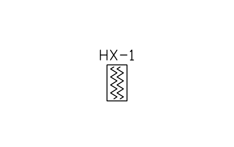 Vorschau des Symbols Plate heat exchanger, Block HV_HX_PLATE