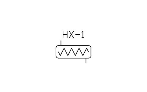 Vorschau des Symbols Shell and tube heat exchanger, Block HV_HX_SHELL
