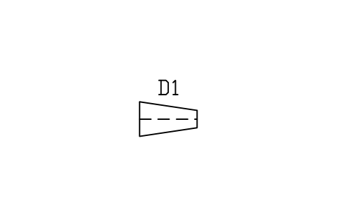 Vorschau des Symbols Reducer, concentric, Block HV_REDUCER