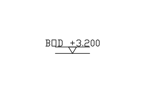 Vorschau des Symbols Duct / pipe elevation mark, Block HV_TAG_ELEVATION