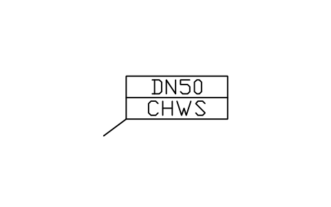 Vorschau des Symbols Pipe tag (size / service), Block HV_TAG_PIPE