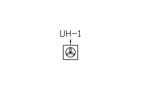 Vorschau des Symbols Unit heater, Block HV_UNIT_HEATER