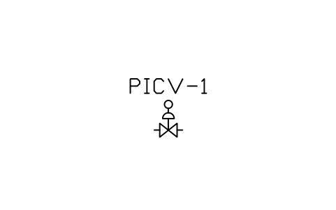 Vorschau des Symbols Pressure independent control valve, Block HV_VALVE_PICV
