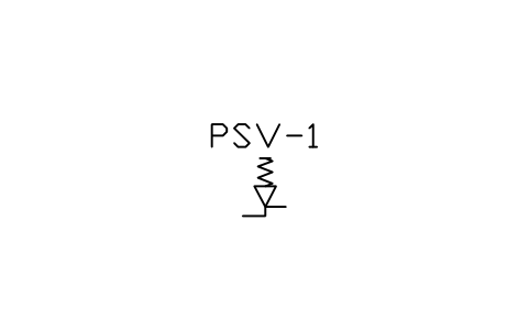 Vorschau des Symbols Safety / relief valve, Block HV_VALVE_SAFETY
