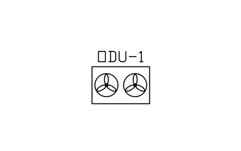 Vorschau des Symbols VRF outdoor unit, Block HV_VRF_OUTDOOR