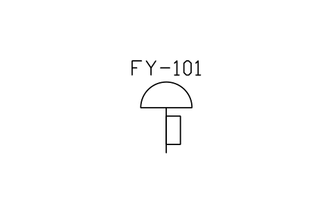 Actuator, diaphragm + pos. 심볼 미리보기, 블록 ISA_ACT_DIAPHRAGM_POS