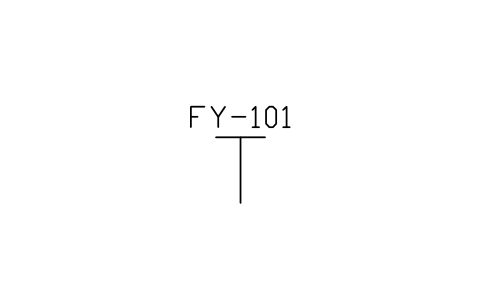 Actuator, manual (hand) 심볼 미리보기, 블록 ISA_ACT_MANUAL