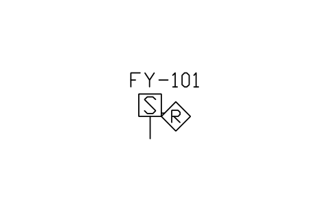 Solenoid, manual reset 심볼 미리보기, 블록 ISA_ACT_SOL_LATCH