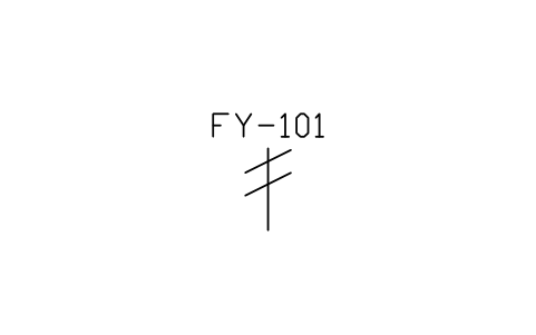 Actuator, spring relief 심볼 미리보기, 블록 ISA_ACT_SPRING