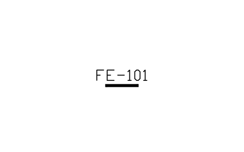 Flame rod detector 심볼 미리보기, 블록 ISA_ELEM_FLAME_ROD
