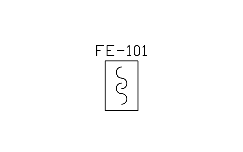 Level, radiation multi-point 심볼 미리보기, 블록 ISA_ELEM_LEVEL_RADIATION