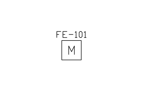 Magnetic meter 심볼 미리보기, 블록 ISA_ELEM_MAGNETIC_M