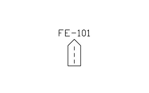 Orifice, quick-change 심볼 미리보기, 블록 ISA_ELEM_ORIFICE_QUICK