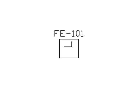 Pitot tube, standard 심볼 미리보기, 블록 ISA_ELEM_PITOT