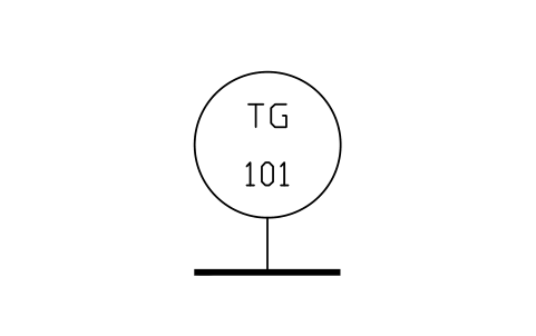 Thermometer (TG) 심볼 미리보기, 블록 ISA_GAGE_TEMPERATURE