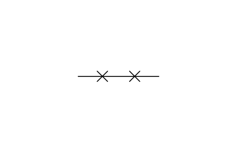 Signal, capillary tube 심볼 미리보기, 블록 ISA_LINE_CAPILLARY