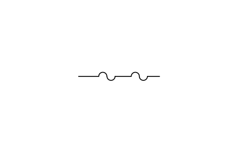 Signal, guided wave / fiber 심볼 미리보기, 블록 ISA_LINE_GUIDED_WAVE