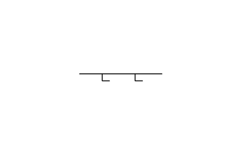 Signal, hydraulic 심볼 미리보기, 블록 ISA_LINE_HYDRAULIC