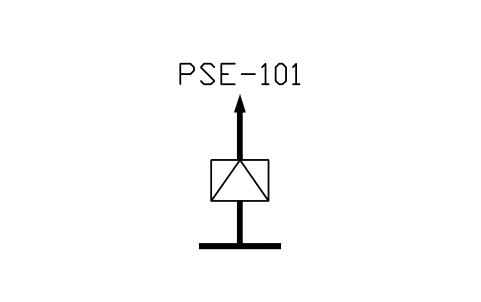 Rupture disk, pressure 심볼 미리보기, 블록 ISA_RUPTURE_PRESSURE