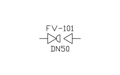 Eccentric rotary disc valve 심볼 미리보기, 블록 ISA_VALVE_ECCENTRIC