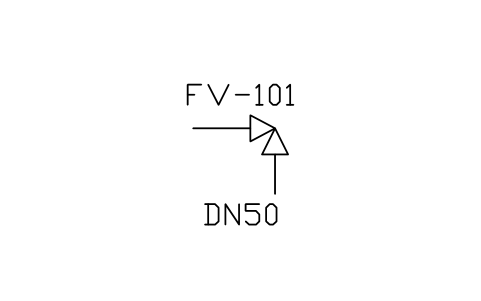 Solenoid valve, angle 심볼 미리보기, 블록 ISA_VALVE_SOL_ANGLE