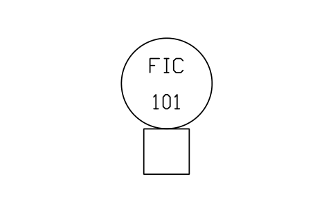 Transmitter, element box 심볼 미리보기, 블록 ISA_XMTR_GRAPHIC_INTEGRAL
