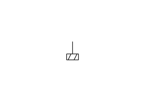 符號 Agitator, gate paddle 的預覽，圖塊名 PID_AGITATOR_GATE