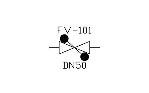 符號 Breather valve 的預覽，圖塊名 PID_BREATHER_VALVE