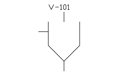 符號 Bunker, conical bottom 的預覽，圖塊名 PID_BUNKER_CONE