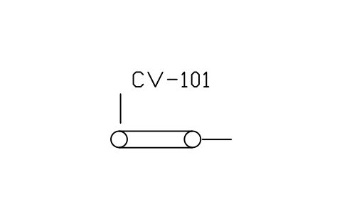 符號 Conveyor, belt type 的預覽，圖塊名 PID_CONVEYOR_BELT