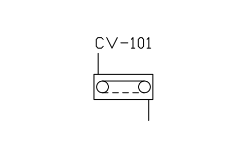符號 Conveyor, chain type, closed 的預覽，圖塊名 PID_CONVEYOR_CHAIN