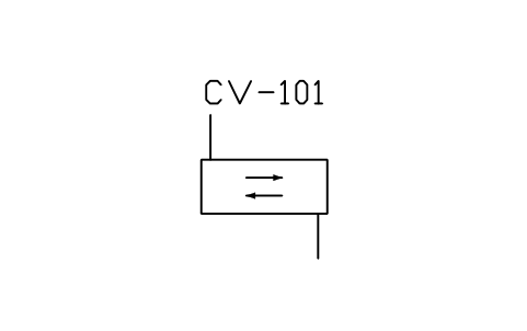 符號 Conveyor, vibrating, closed 的預覽，圖塊名 PID_CONVEYOR_VIBRATING