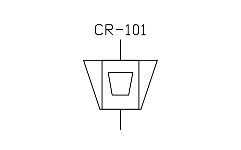 符號 Crusher, cone type 的預覽，圖塊名 PID_CRUSHER_CONE