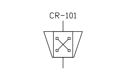 符號 Crusher, hammer type 的預覽，圖塊名 PID_CRUSHER_HAMMER