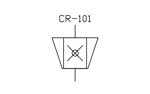 符號 Crusher, impact type 的預覽，圖塊名 PID_CRUSHER_IMPACT