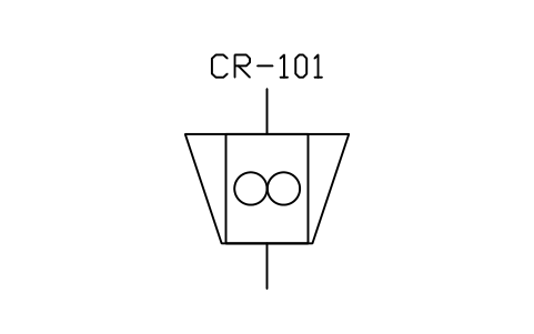 符號 Crusher, roller type 的預覽，圖塊名 PID_CRUSHER_ROLLER