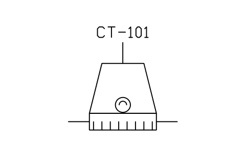 符號 Cooling tower, dry forced draught 的預覽，圖塊名 PID_CT_DRY_FORCED