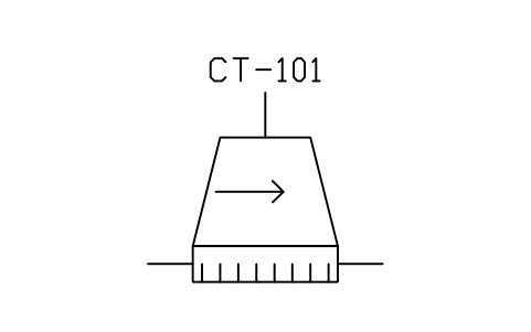 符號 Cooling tower, wet-dry natural 的預覽，圖塊名 PID_CT_WETDRY_NATURAL