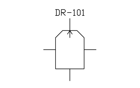 符號 Spray drier 的預覽，圖塊名 PID_DRIER_SPRAY