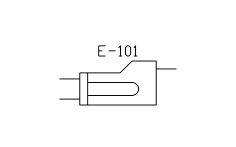 符號 Evaporator, re-boiler 的預覽，圖塊名 PID_EVAPORATOR