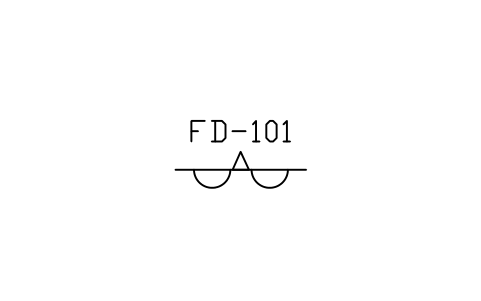 符號 Feeder, metering type 的預覽，圖塊名 PID_FEEDER_METERING