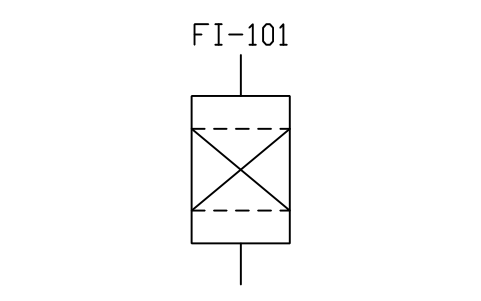 符號 Liquid bed filter, fixed 的預覽，圖塊名 PID_FILTER_BED_FIXED