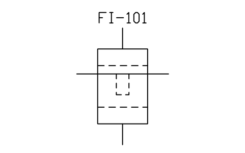 符號 Liquid filter, bag / cartridge 的預覽，圖塊名 PID_FILTER_CARTRIDGE