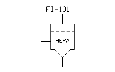 符號 Gas filter, HEPA 的預覽，圖塊名 PID_FILTER_HEPA