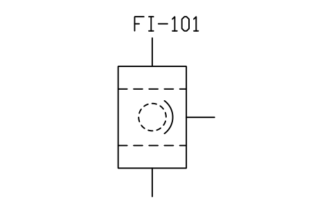 符號 Liquid rotary filter, drum / disc 的預覽，圖塊名 PID_FILTER_ROTARY