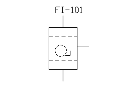 符號 Liquid rotary filter, precoat 的預覽，圖塊名 PID_FILTER_ROTARY_PRECOAT