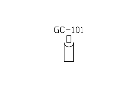 符號 Gas cylinder 的預覽，圖塊名 PID_GAS_CYLINDER