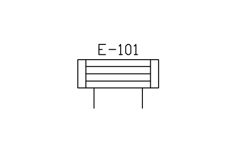 符號 Heat exchanger, straight tubes 的預覽，圖塊名 PID_HX_FIXED_TUBE