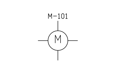 符號 Electric motor (general) 的預覽，圖塊名 PID_MOTOR